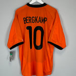 2000/02 NETHERLANDS BERGKAMP #10 *BNWT* HOME SHIRT (XL) NIKE