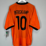 2000/02 NETHERLANDS BERGKAMP #10 *BNWT* HOME SHIRT (XL) NIKE