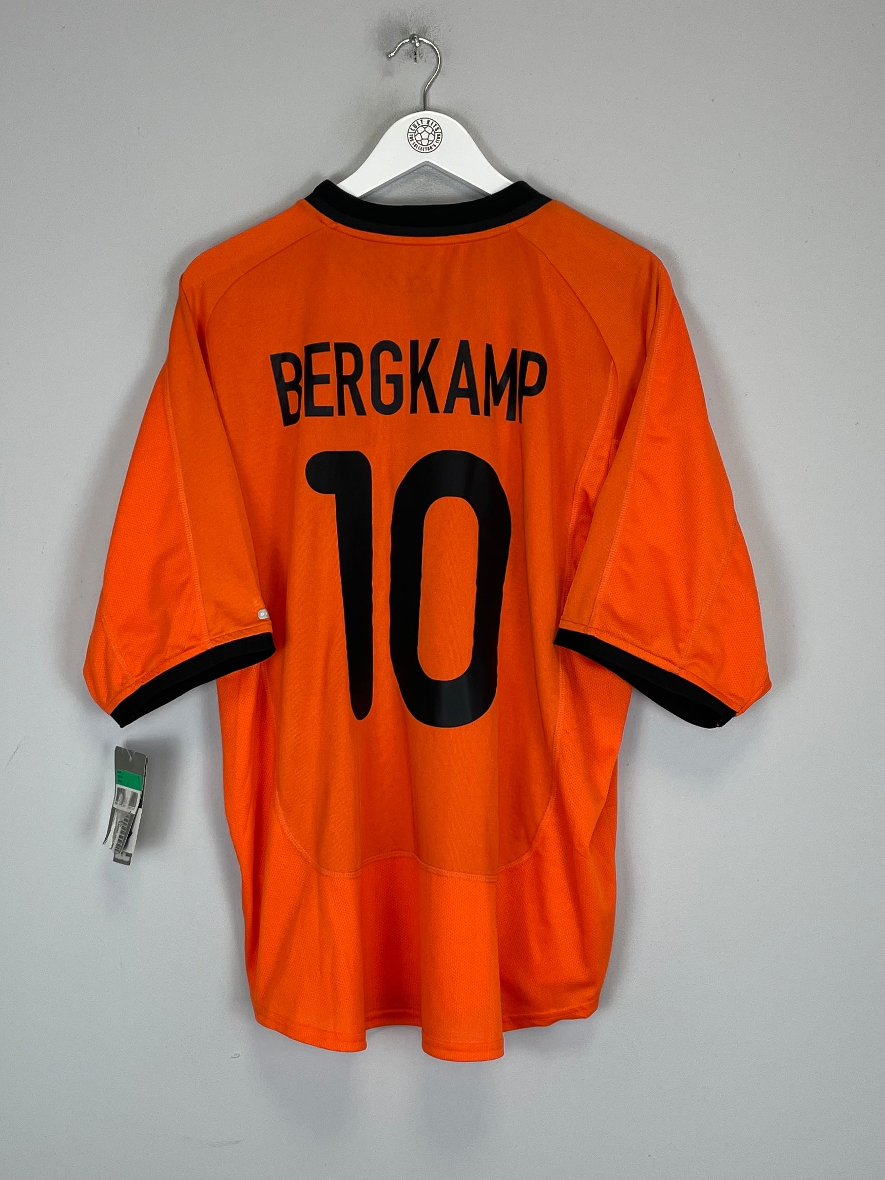 2000/02 NETHERLANDS BERGKAMP #10 *BNWT* HOME SHIRT (XL) NIKE