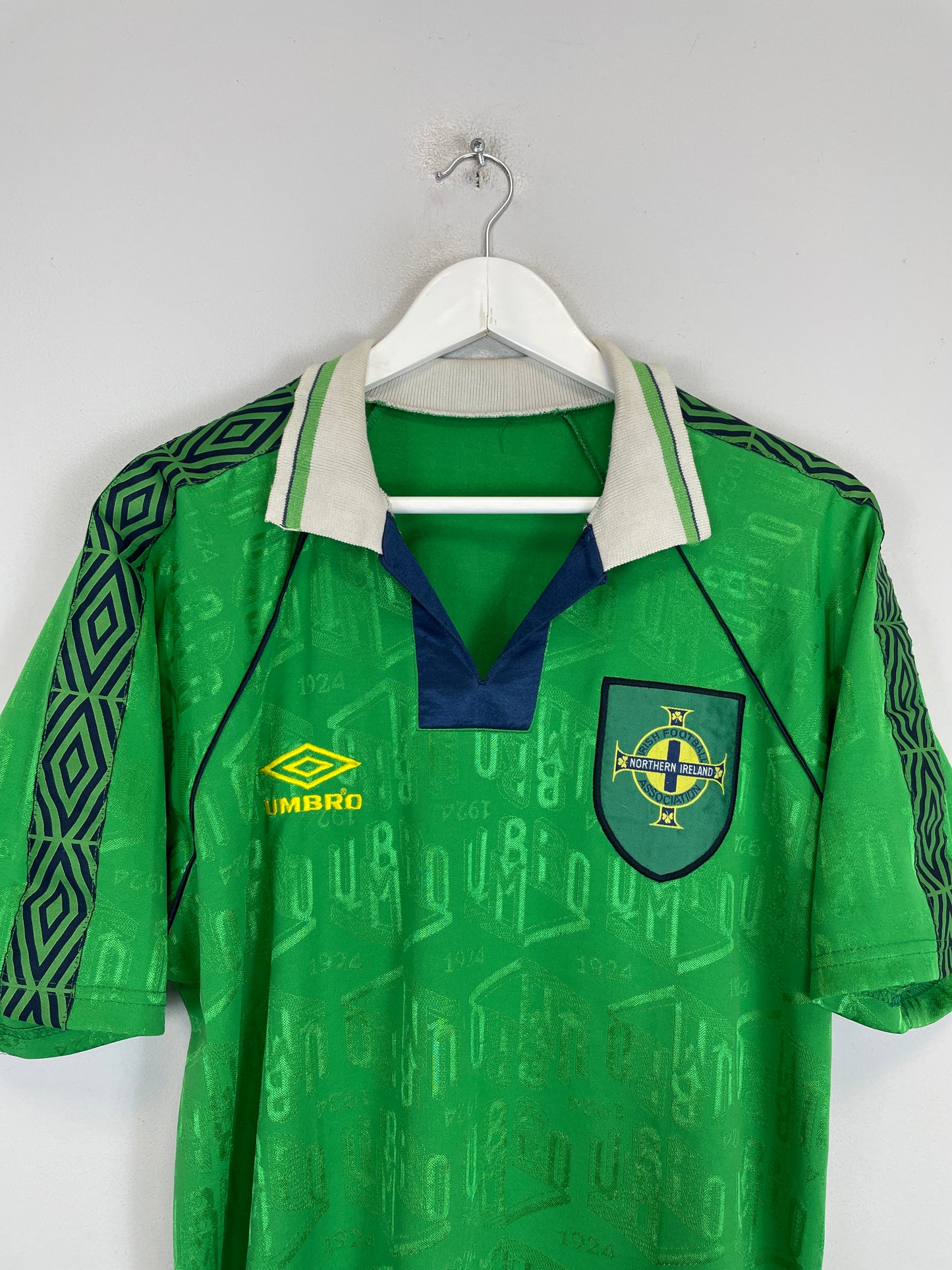 1994/95 NORTHERN IRELAND *PROTOTYPE* HOME SHIRT (M) UMBRO