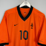 2000/02 NETHERLANDS BERGKAMP #10 HOME SHIRT (L) NIKE