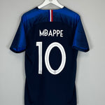 2018 FRANCE MBAPPE #10 HOME SHIRT (L) NIKE