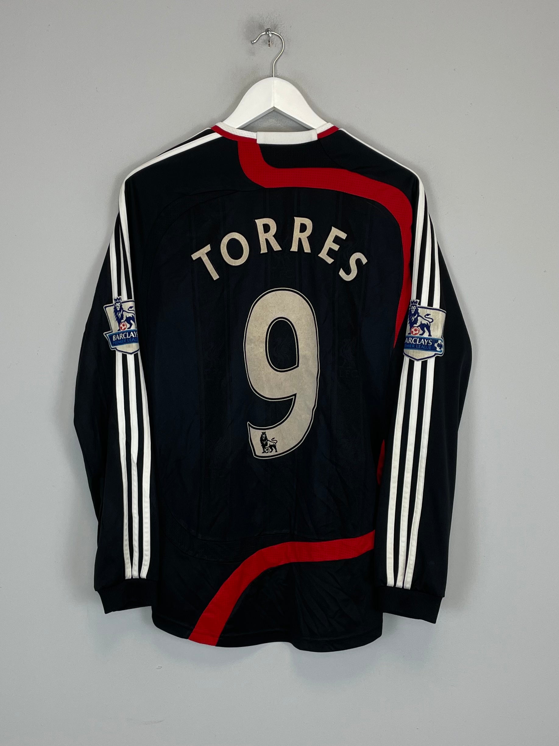 2007/08 LIVERPOOL TORRES #9 L/S THIRD SHIRT (M) ADIDAS