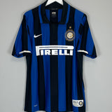 2007/08 INTER MILAN FIGO #7 *CENTENARY* HOME SHIRT (M) NIKE