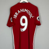 2016/17 MANCHESTER UNITED IBRAHIMOVIC #9 HOME SHIRT (L) ADIDAS