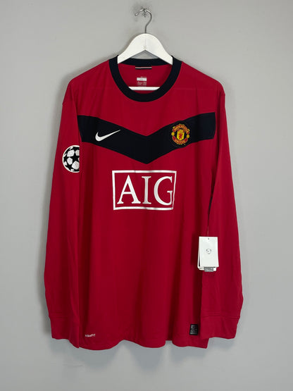 2009/10 MANCHESTER UNITED SCHOLES #18 C/L L/S *BNWT* HOME SHIRT (XL) NIKE