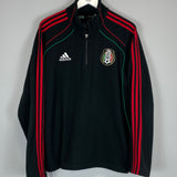 2010 MEXICO 1/4 ZIP FLEECE JACKET (L) ADIDAS