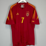 2004/06 SPAIN RAUL #7 HOME SHIRT (XL) ADIDAS