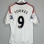 2010/11 LIVERPOOL TORRES #9 AWAY SHIRT (M) ADIDAS