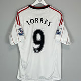 2010/11 LIVERPOOL TORRES #9 AWAY SHIRT (M) ADIDAS