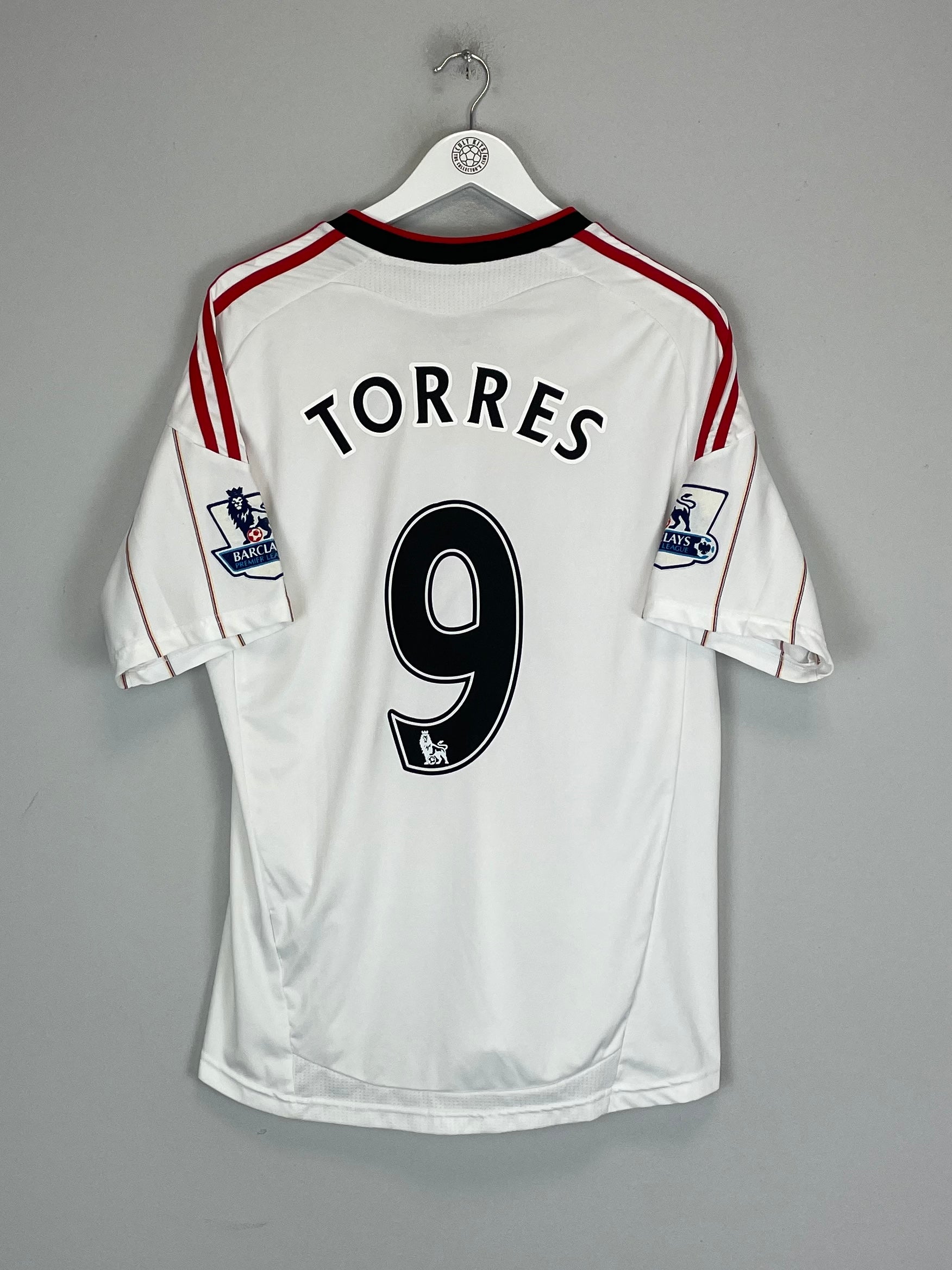 2010/11 LIVERPOOL TORRES #9 AWAY SHIRT (M) ADIDAS