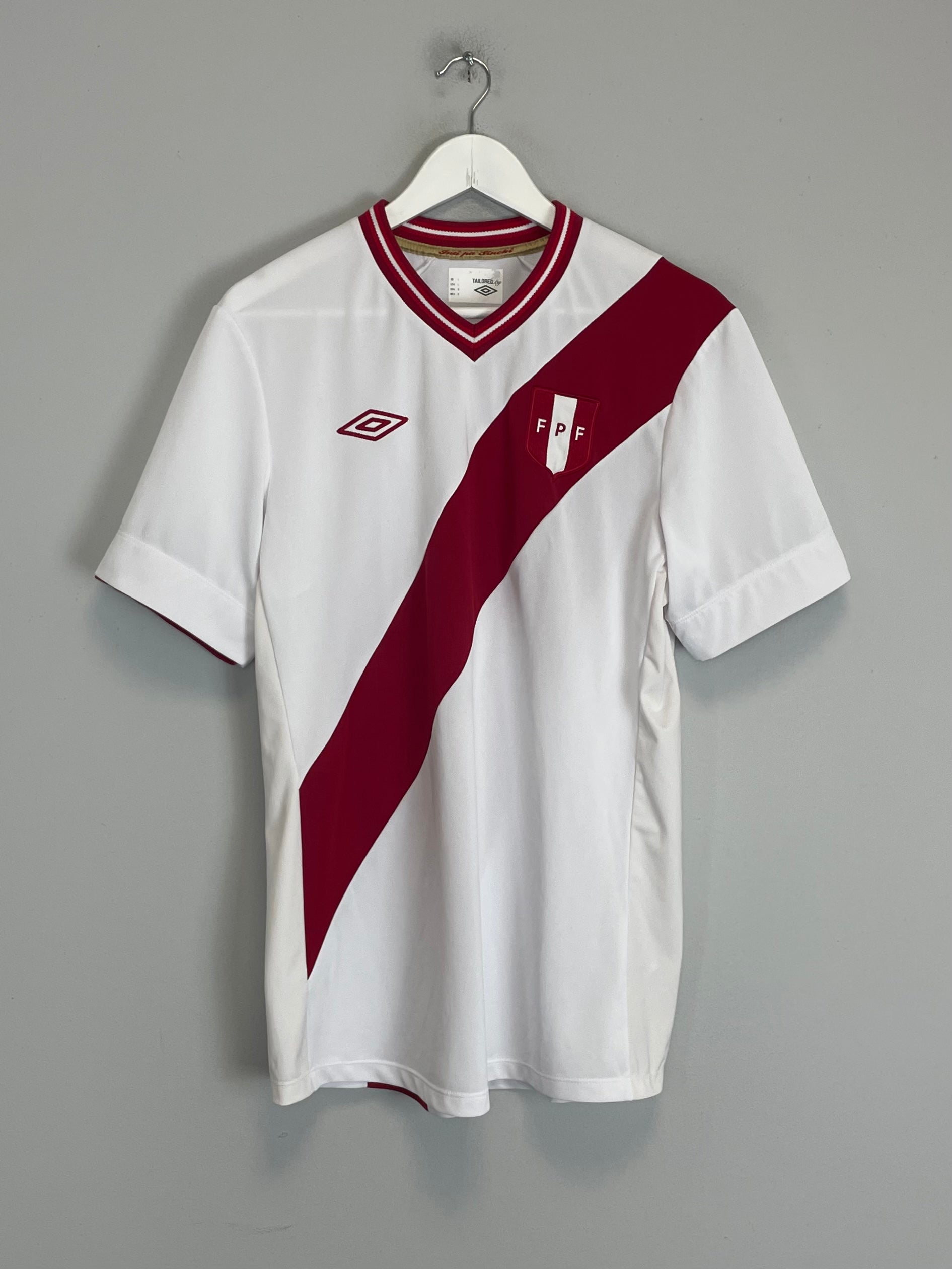 2012 PERU HOME SHIRT (L) UMBRO