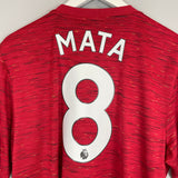 2020/21 MANCHESTER UNITED MATA #8 HOME SHIRT (XL) ADIDAS