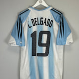 2004/05 ARGENTINA C.DELGADO #19 HOME SHIRT (M) ADIDAS