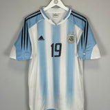 2004/05 ARGENTINA C.DELGADO #19 HOME SHIRT (M) ADIDAS