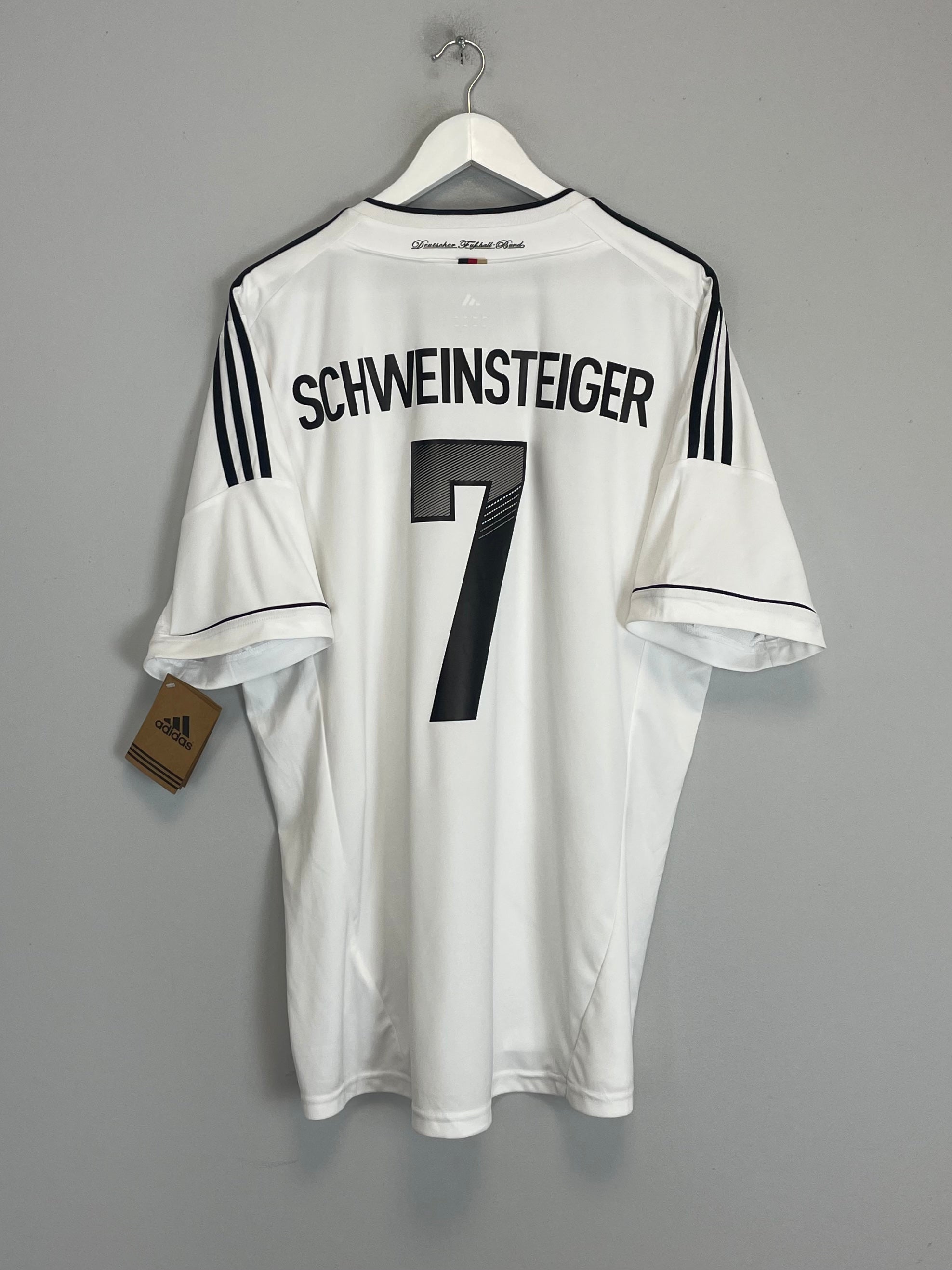 2012/13 GERMANY SCHWEINSTEIGER #7 *BNWT* HOME SHIRT (XL) ADIDAS