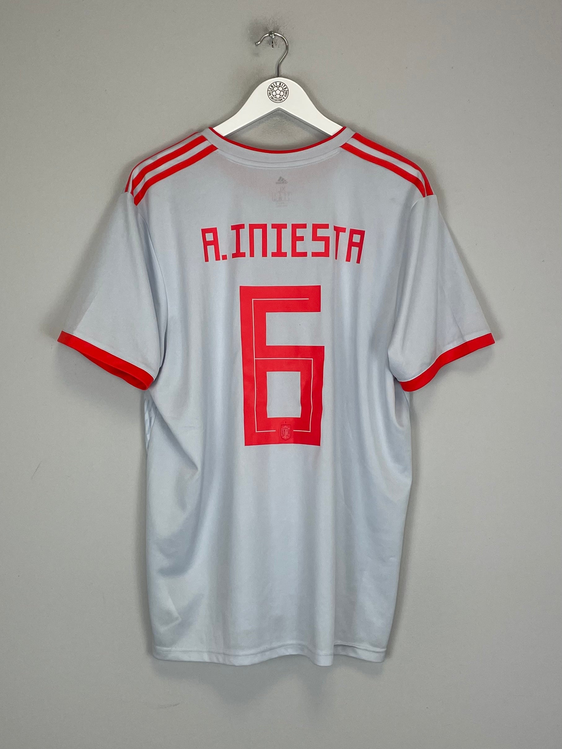 2018/19 SPAIN A.INIESTA #6 AWAY SHIRT (XL) ADIDAS