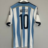 2013/15 ARGENTINA MESSI #10 HOME SHIRT (M) ADIDAS