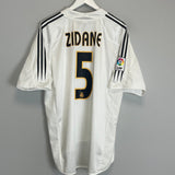 2004/05 REAL MADRID ZIDANE #5 HOME SHIRT (XL) ADIDAS
