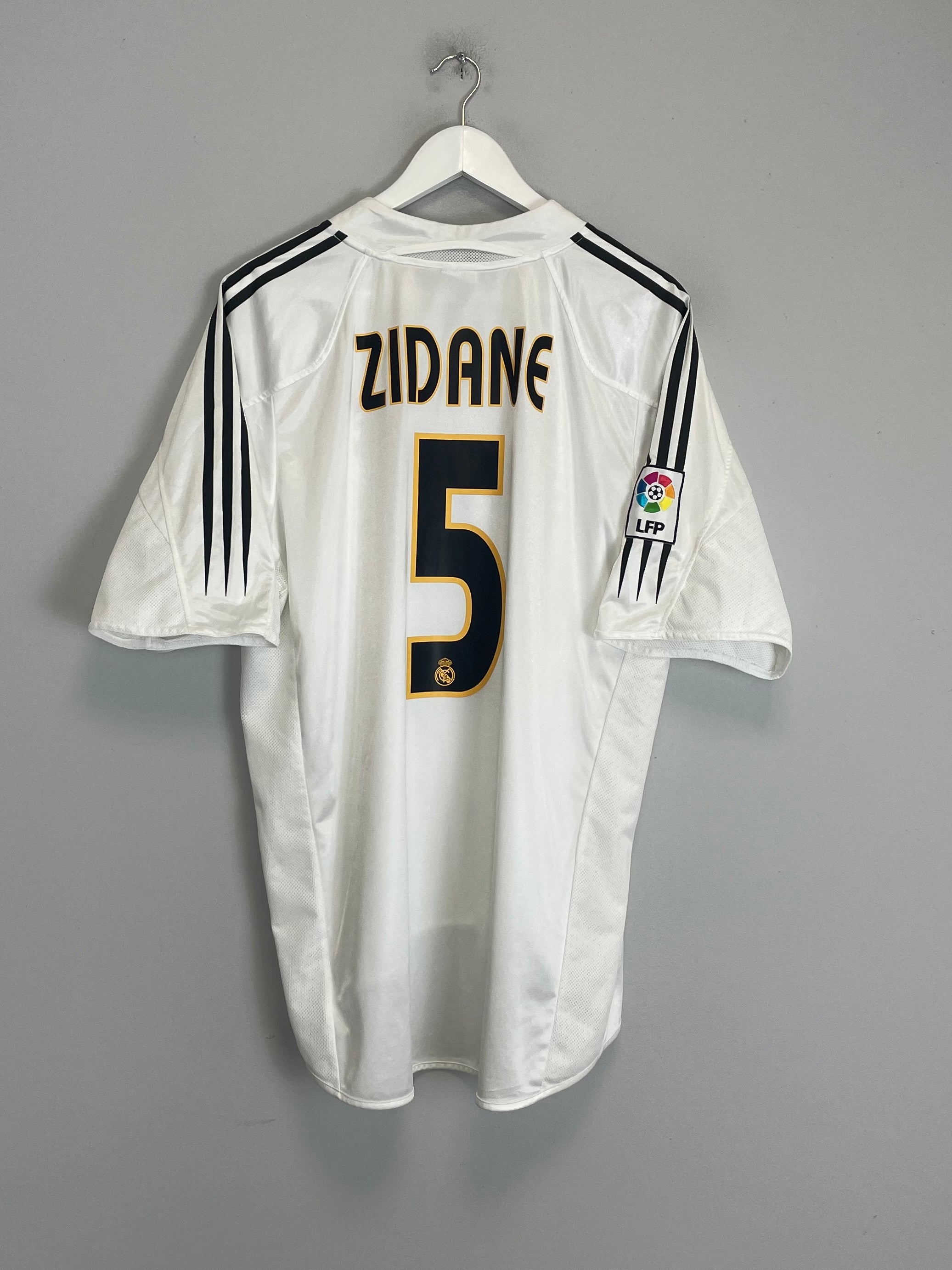 2004/05 REAL MADRID ZIDANE #5 HOME SHIRT (XL) ADIDAS
