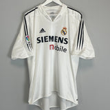 2004/05 REAL MADRID ZIDANE #5 HOME SHIRT (XL) ADIDAS