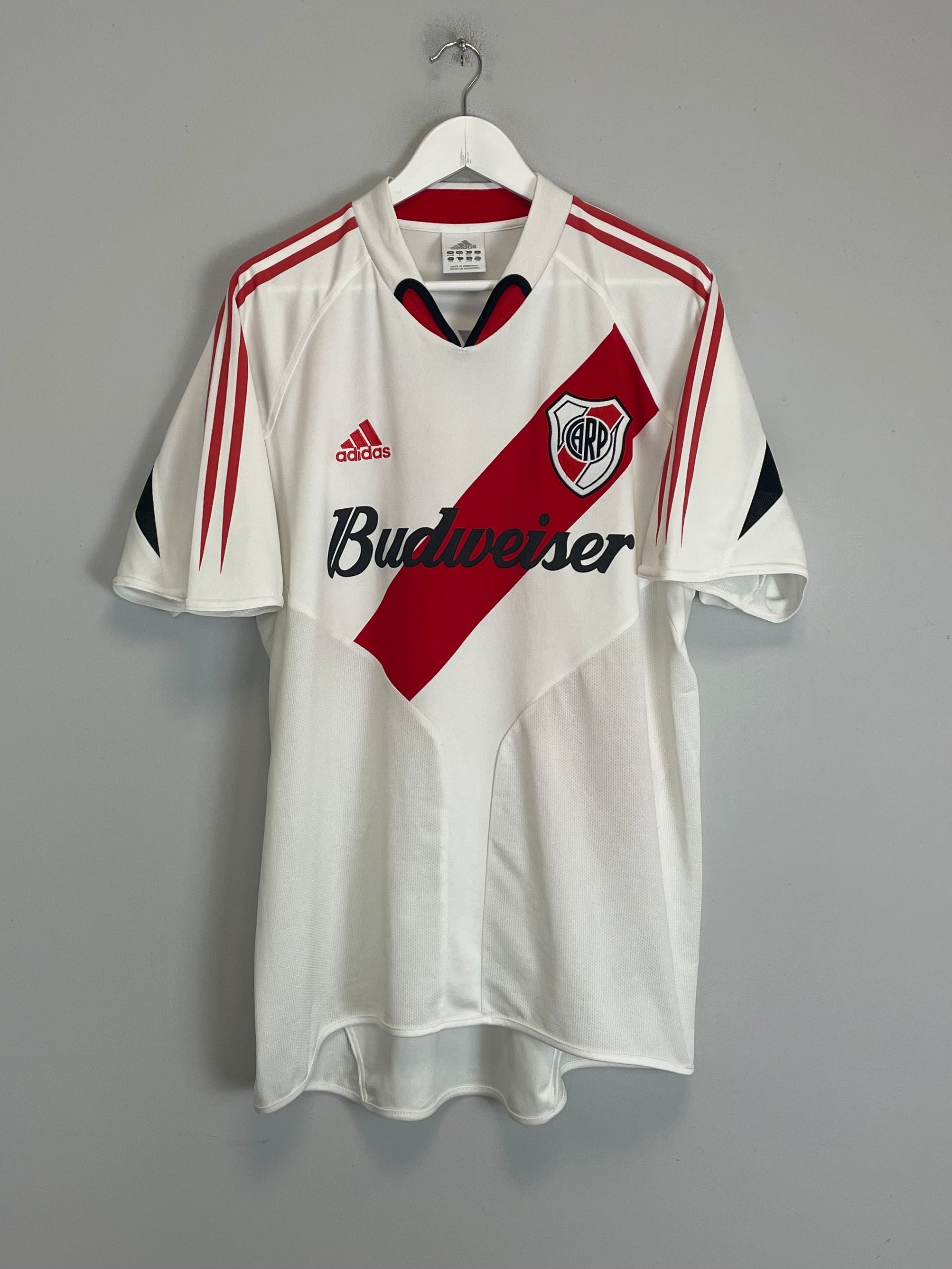 2004/05 RIVER PLATE HOME SHIRT (L) ADIDAS