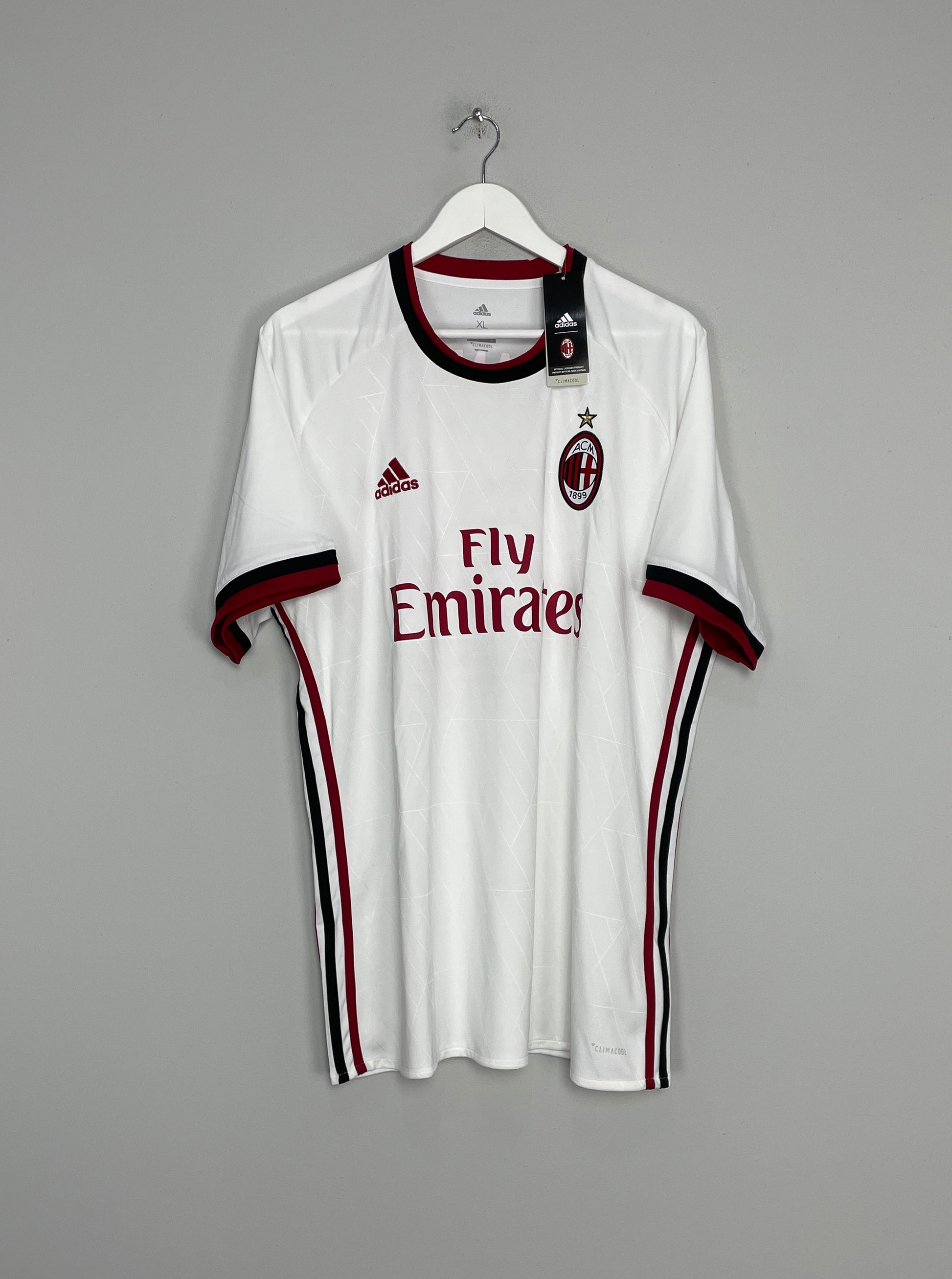 AC Milan Football Jersey Away 17 18 Season  MoistMillionares : :  Clothing & Accessories