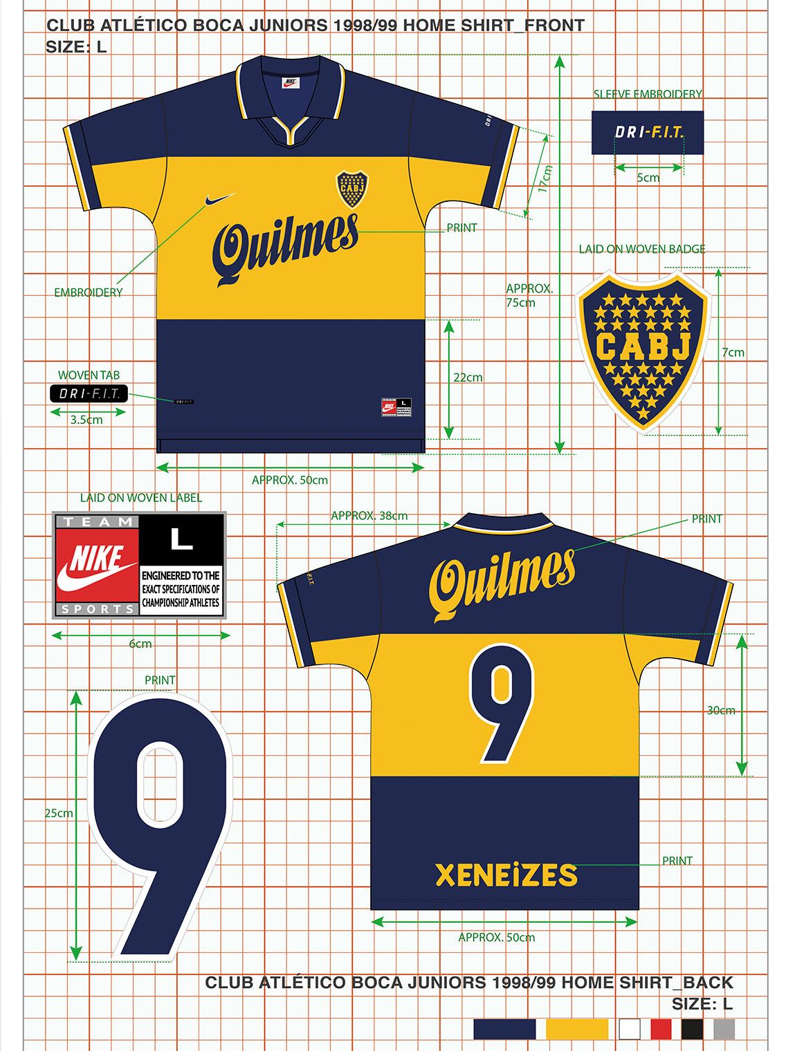 Iconic Kit Design - Boca Juniors Nike Print – Cult Kits